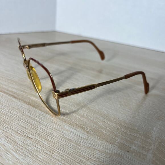 Vintage Metzler Germany 793 Sunglasses Frames Only Gold 130 Flex Hinge main image 9